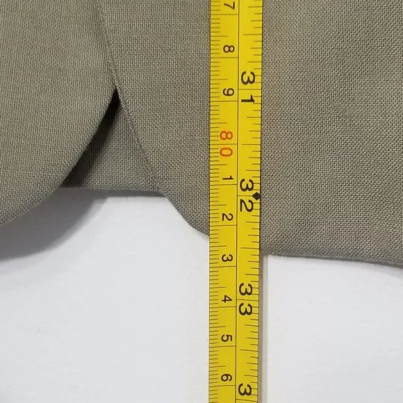 Vintage Boulevard Club Khaki Oversized Professor Wool Blend Blazer Sport Pocket - Picture 7 of 10